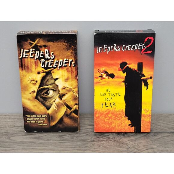 VTG MGM Set of 2 VHS Horror Movies 2002 Jeepers Creepers 2003 Jeepers Creepers 2 - Picture 1 of 6